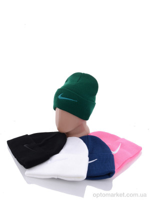 Шапка жіночі Шапка топорик з вишивкою на флісі 001-2 mix N.ke мікс  оптом от Optomarket