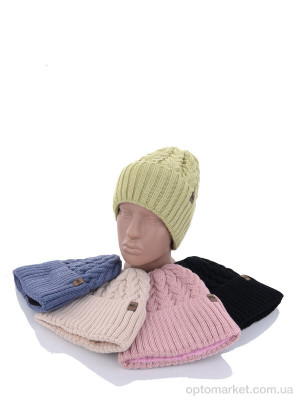 Шапка жіночі Шапка жіноча на флісі 001-3 mix K.rl Lagerfeld мікс  оптом от Optomarket