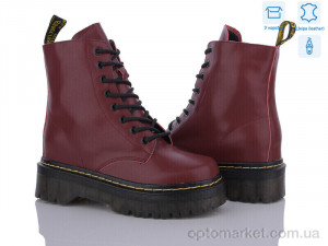 Купить Черевики жіночі Шкіра 021207-3 Yalasou бордовий