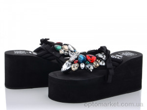Купить Шльопанці жіночі Шлепки 888 8см.сердечко черное РОЗПРОДАЖ AMH чорний