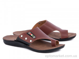 Купить Шльопанці чоловічі SK светло-коричневый Selena