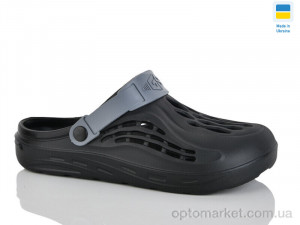 Купить Крокси чоловічі СМ129 чор-сір. Gipanis чорний