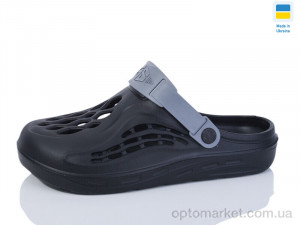 Купить Крокси чоловічі СМ129 чорний сір Gipanis чорний