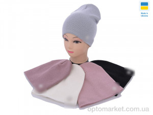 Купить Шапка жіночі SP002-1 подвійна mix C.anel мікс