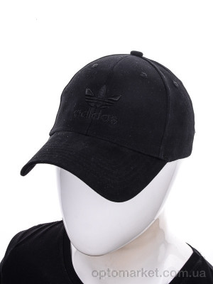 Кепка чоловічі Спорт резинка 009-3 black A.idas чорний  оптом от Optomarket