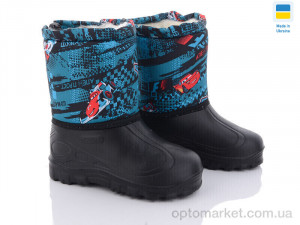 Купить Чоботи з піни дитячі СПП Маквін синій-чорний 2025 Demur чорний