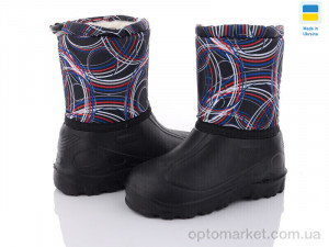 Купить Чоботи з піни дитячі СПП Смужки чорний-чорний 2025 Demur чорний