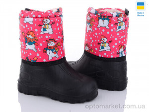 Купить Чоботи з піни дитячі СПП Сніговик рожевий 2025 Demur рожевий