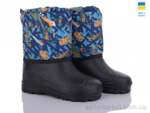 Купить Чоботи з піни дитячі СПП Тачка помаранчевий 2025 Demur чорний