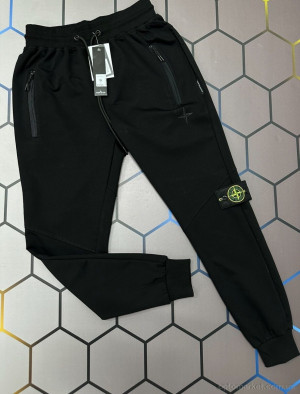 Спортивні штаны чоловічі st-1407 S.one Island чорний  оптом от Optomarket