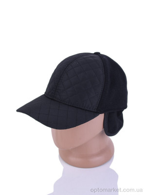 Купить Кепка чоловічі Стьобана плащівка чорний Королева чорний