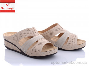 Купить Шльопанці жіночі SU16-5 Saimaoji бежевий