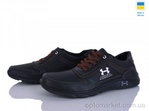 Кросівки чоловічі Sunshine KP51H  чорний-коричн. SunShine чорний  оптом от Optomarket