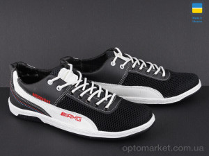 Кросівки чоловічі Sunshine Кр22-3 черно-белый AMG SunShine чорний  оптом от Optomarket