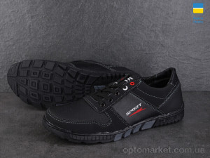 Кросівки чоловічі SunShine КР27S чорний SunShine чорний  оптом от Optomarket