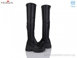 Купить Ботфорти жіночі T02-1 Veagia чорний