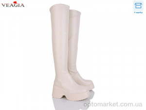 Купить Ботфорти жіночі T02-3 Veagia бежевий