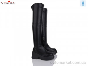 Купить Ботфорти жіночі T08-1 Veagia чорний