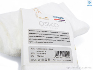 Шкарпетки жіночі T206 white OSKO білий  оптом от Optomarket