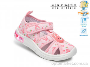 Капці дитячі T60014A LED TOM.M рожевий  оптом от Optomarket