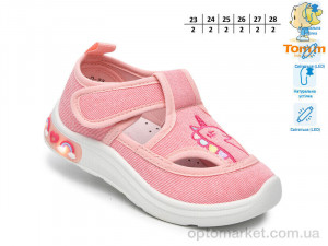 Капці дитячі T60015D LED TOM.M рожевий  оптом от Optomarket