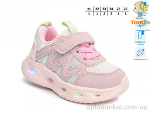 Кросівки дитячі T60052B LED TOM.M рожевий  оптом от Optomarket