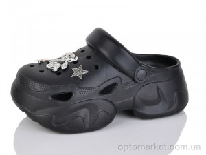 Купить Крокси жіночі T679 black JH-ЯН чорний