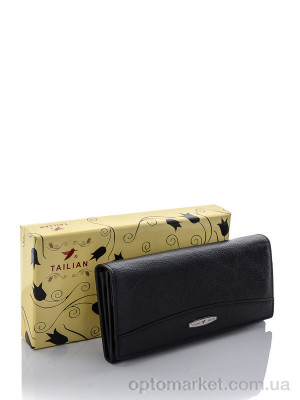 Купить Гаманець женский T8202-3H09B black Tailian чорний
