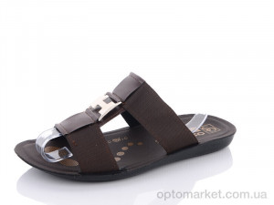 Купить Шльопанці чоловічі Т9-2Ш brown Oscar коричневий