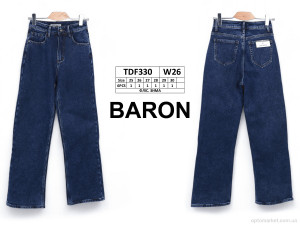 Джинси жіночі TDF330 фліс Gogojns синій  оптом от Optomarket