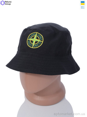 Панама унісекс TN001-3 black S.one Island чорний  оптом от Optomarket