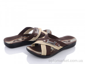 Купить Шльопанці чоловічі TRK 008 коричневий Demur коричневий
