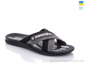 Купить Шльопанці чоловічі TRK STL-1 black-grey Demur чорний