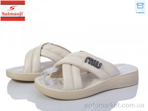 Купить Шльопанці жіночі V27-5 Saimaoji бежевий