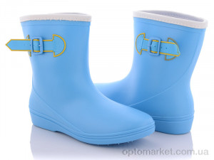 Купить Гумове взуття жіночі V818 голубой Class Shoes блакитний