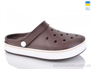 Купить Крокси жіночі Верта Ж4001 шоколад Verta коричневий