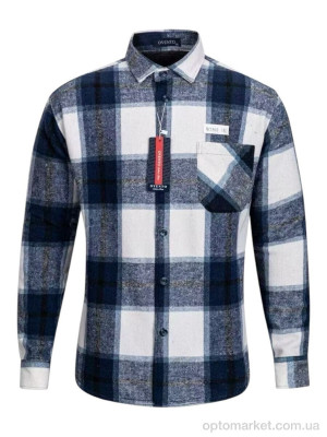 Купить Сорочка чоловічі W2503 blue Ovento синій