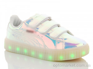 Купить Кросівки дитячі W258 LED P.ma срібний