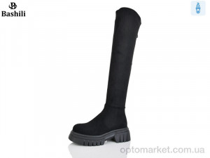 Купить Ботфорти жіночі W650-1 Башили чорний