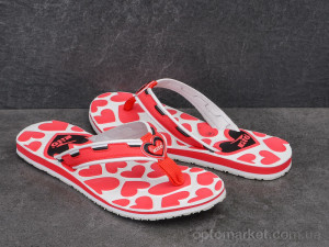 Шльопанці жіночі W8523 red Kito червоний  оптом от Optomarket