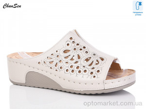 Купить Шльопанці жіночі W8908-7 Chunsen бежевий