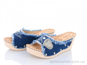 Купить Шльопанці жіночі WD287 синій Demur синій