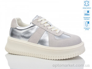 Купить Кросівки жіночі WDP1665-100 Egga срібний