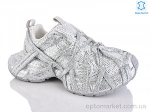 Купить Кросівки жіночі WDP1821-100 Egga срібний