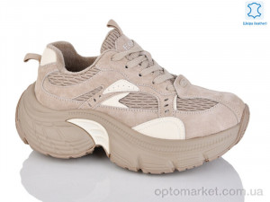 Купить Кросівки жіночі WDP1889-3 Egga бежевий