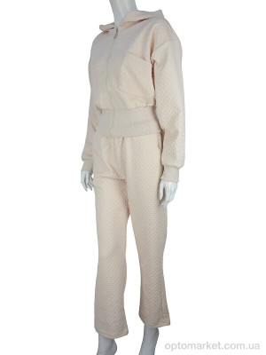 Купить Спортивний костюм жіночі WLT4366 beige Glostory бежевий