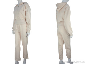 Спортивний костюм жіночі WLT4366 beige Glostory бежевий  оптом от Optomarket