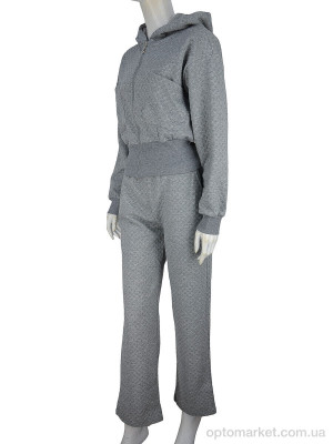 Купить Спортивний костюм жіночі WLT4366 grey Glostory сірий