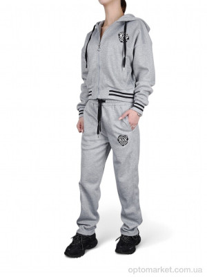 Купить Спортивний костюм жіночі WLT5330 grey Glo-Story сірий