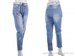 Джинси жіночі X1048 blue Dragon синій  оптом от Optomarket